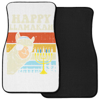 Happy Llamakah Jewish Llama Funny Hanukkah Pajamas Chanukah Front Car Mat | Artistshot