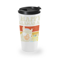 Happy Llamakah Jewish Llama Funny Hanukkah Pajamas Chanukah Travel Mug | Artistshot