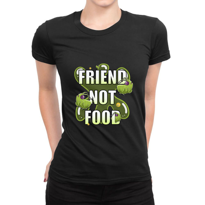 Grounded Inspired Aphid Friend Not Food Ladies Fitted T-Shirt by Dinh Quan | Artistshot