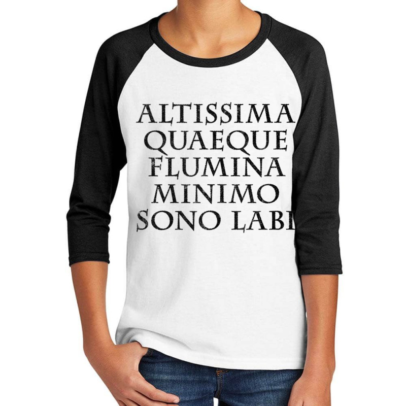 Still Waters Run Deep Latin Language Tank Top Youth 3/4 Sleeve by kleebbi | Artistshot