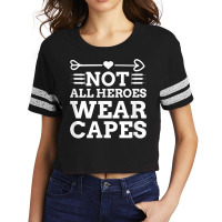 Not All Heroes Wear Capes Best Nurse Ever Registered Nurse T Shirt Scorecard Crop Tee | Artistshot