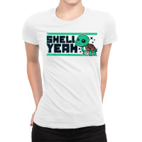 Shell Yeah Red Eared Slider Tortoise Painted Lover Turtle T Shirt Ladies Fitted T-shirt | Artistshot