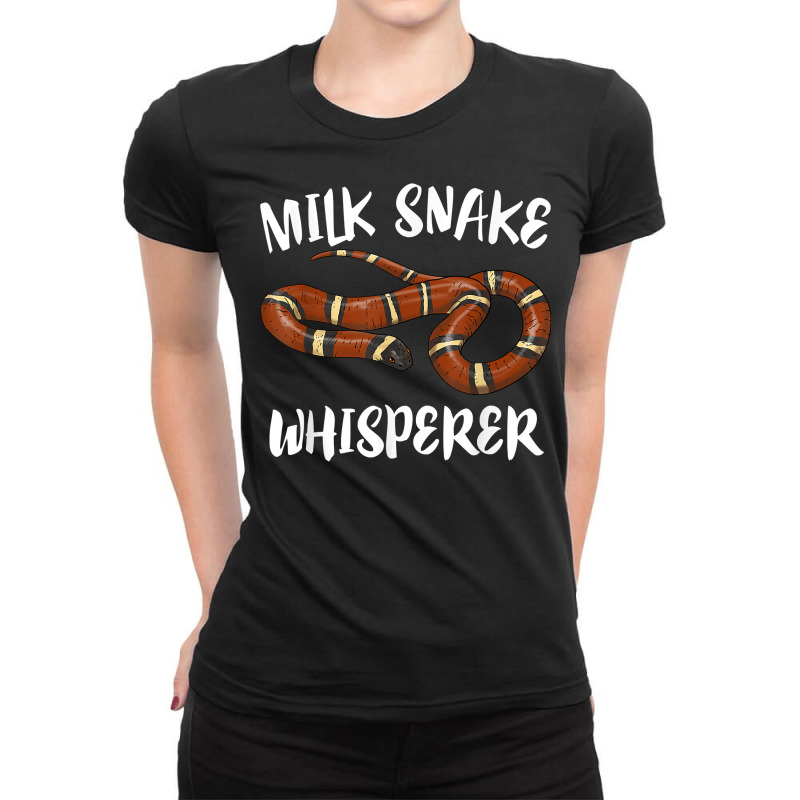 Milk Snake Whisperer Reptile Owner T Shirt Ladies Fitted T-Shirt by araceliphexy | Artistshot