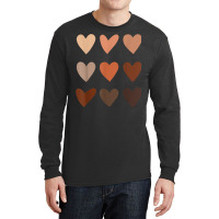 Melanin Skin Tone Hearts, Be Kind, Black History Month T Shirt Long Sleeve Shirts | Artistshot