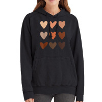 Melanin Skin Tone Hearts, Be Kind, Black History Month T Shirt Vintage Hoodie | Artistshot