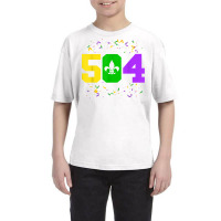 Mardi Gras 504 Carnival Party Funny New Orleans Parade T Shirt Youth Tee | Artistshot