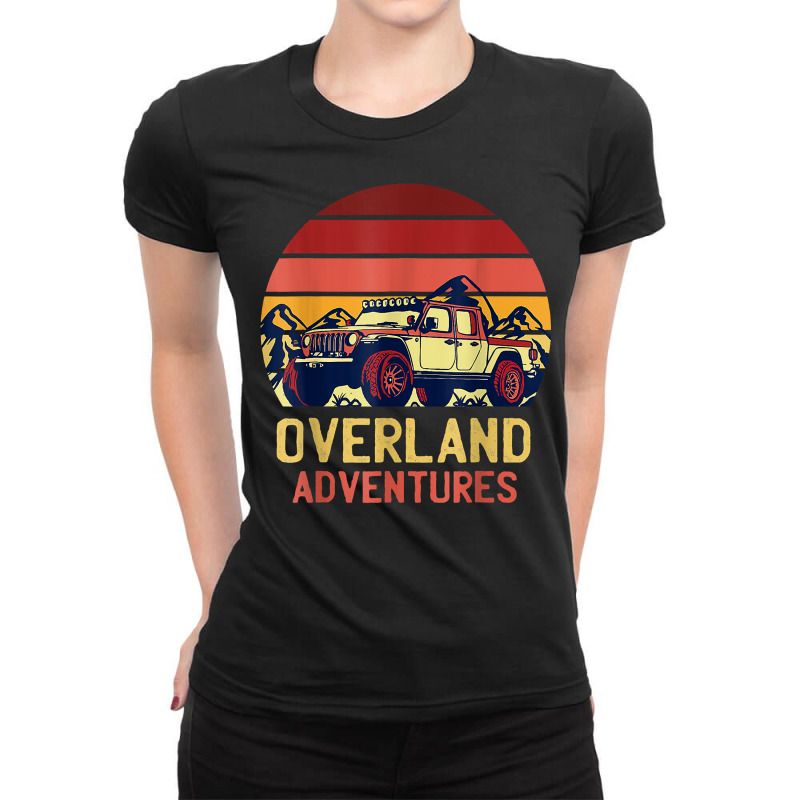 Overland Adventures Camping Offroad Graphic T Shirt Ladies Fitted T-Shirt by thunmzien | Artistshot