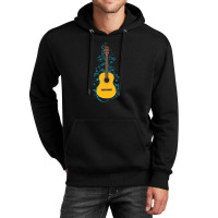 Classical Acoustic Guitar Flowering Vines Unisex Hoodie | Artistshot