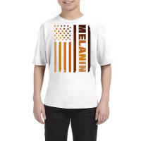 Melanin Skin Color Equality Afro American Black Pride Flag T Shirt Youth Tee | Artistshot