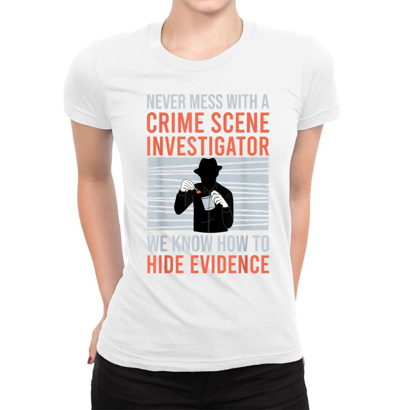 Retro Crime Scene Investigator T Shirt Ladies Fitted T-Shirt by kaykemyjoa | Artistshot