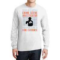 Retro Crime Scene Investigator T Shirt Long Sleeve Shirts | Artistshot