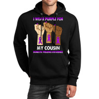 Silence Hand I Wear Purple For My Cousin Domestic Violence T Shirt Unisex Hoodie | Artistshot