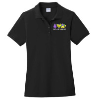 Peace Love Mardi Gras New Orleans Louisiana Parade T Shirt Ladies Polo Shirt | Artistshot