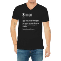 Simon Definition Funny First Name Humor Nickname T Shirt V-neck Tee | Artistshot