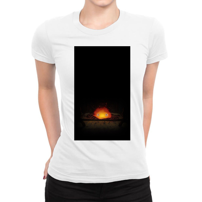 Calcifer Ladies Fitted T-Shirt by Parisjhi | Artistshot