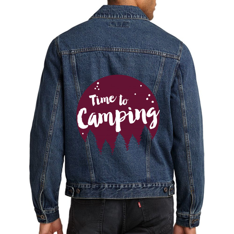 Camping Time Men Denim Jacket by Perfect Designers | Artistshot