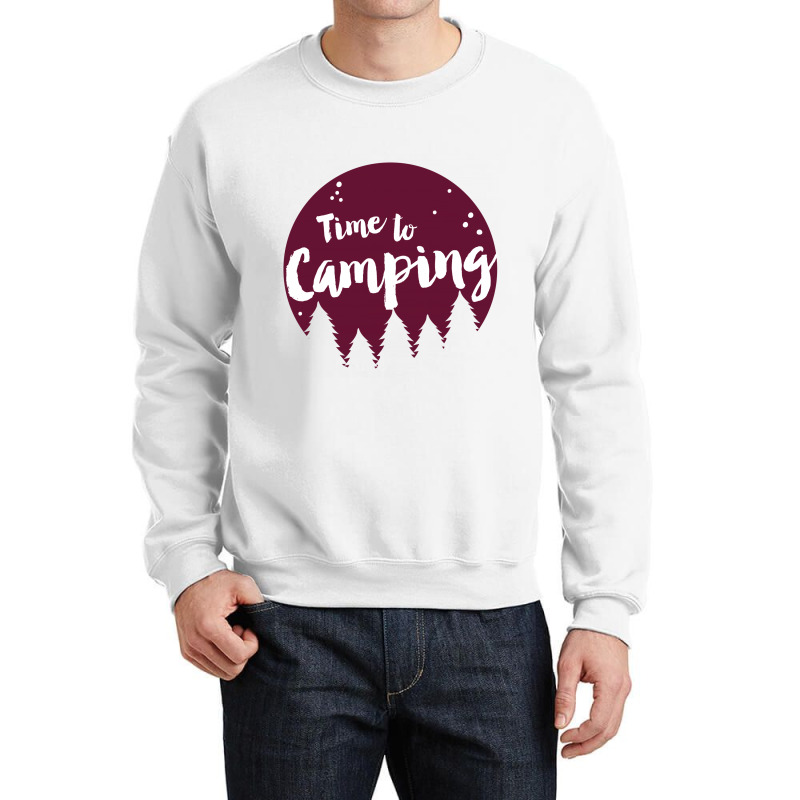 Camping Time Crewneck Sweatshirt by Perfect Designers | Artistshot