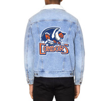 The-bakersfield-condors-sun Unisex Sherpa-lined Denim Jacket | Artistshot