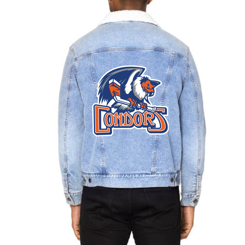 The-bakersfield-condors-sun Unisex Sherpa-lined Denim Jacket | Artistshot