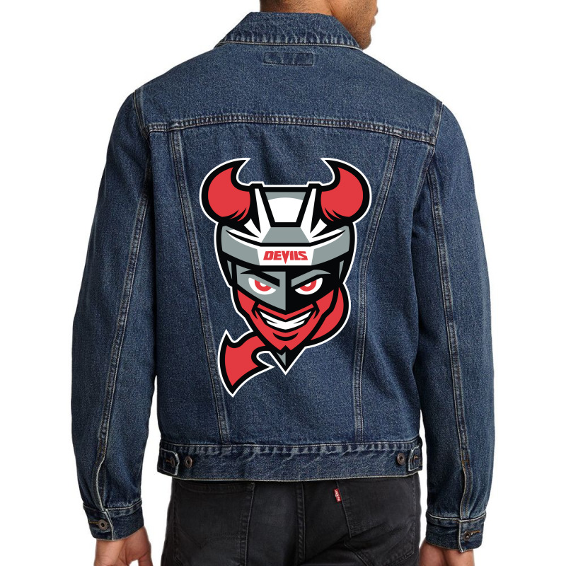 The-binghamton-devils-sun Men Denim Jacket | Artistshot