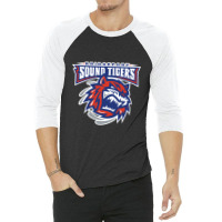 The-bridgeport-sound-tigers-sun 3/4 Sleeve Shirt | Artistshot