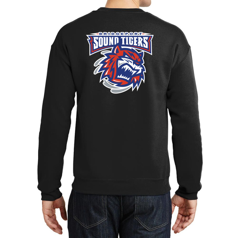 The-bridgeport-sound-tigers-sun Crewneck Sweatshirt | Artistshot