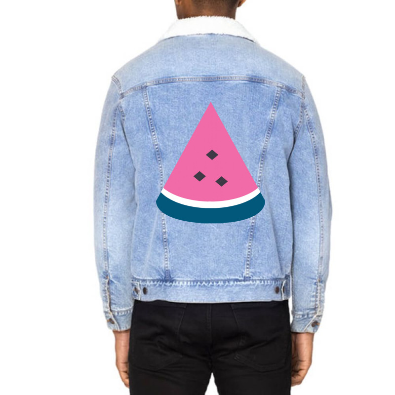 Watermelon Unisex Sherpa-lined Denim Jacket | Artistshot