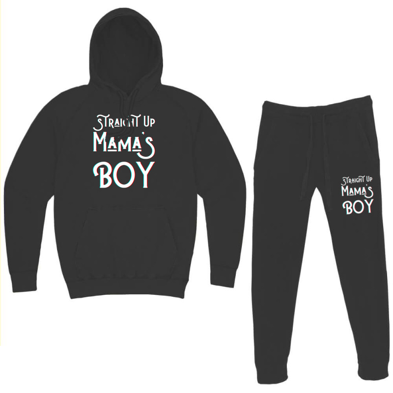 Straight Up Mama S Boy Mom Favorite Twin Funny Mama Boys Son Hoodie & Jogger Set | Artistshot