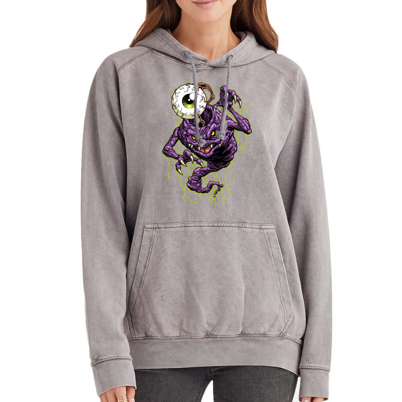 Big Eyeball Ghost! Vintage Hoodie | Artistshot