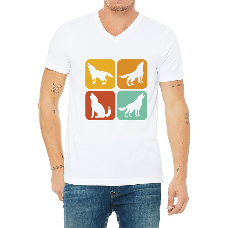 Wolves V-neck Tee | Artistshot