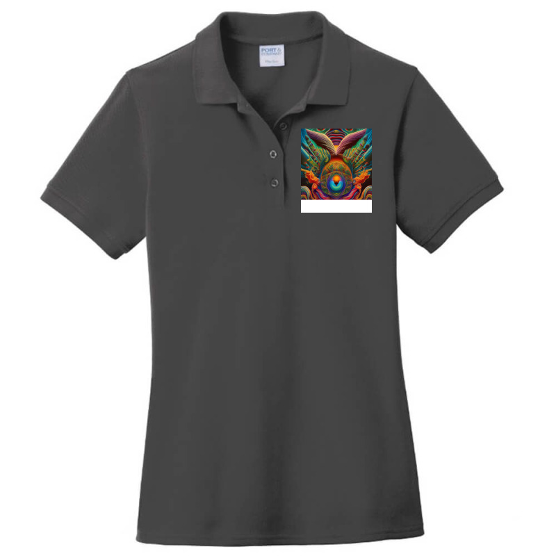 Abstract Eagle Art Created By Ai Ladies Polo Shirt by chiwentenango | Artistshot