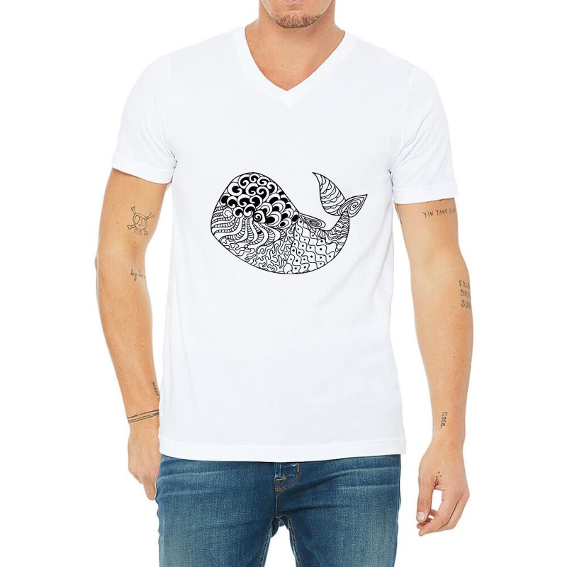 Zantangle Shark V-neck Tee | Artistshot