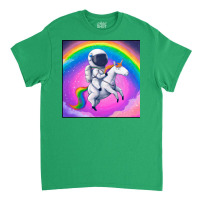 Astronaut Riding Rainbowcorn Classic T-shirt | Artistshot