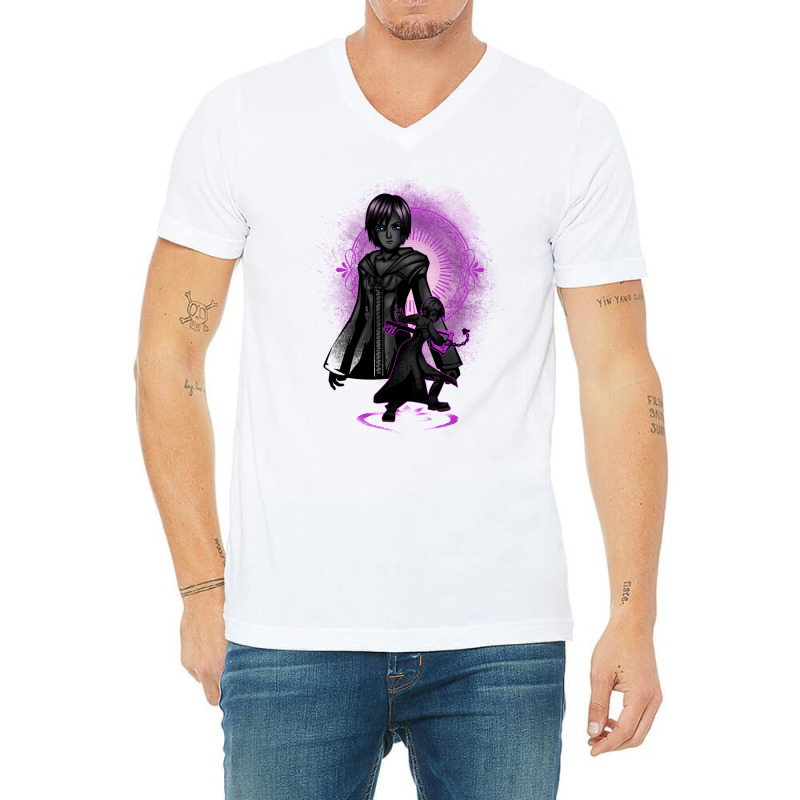 Keyblade No.i Xion V-Neck Tee by marzesofrad | Artistshot