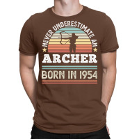 Archer Born 1954 70th Birthday Archery Gift Travel T-shirt | Artistshot