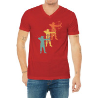 Archery Archer Hipster Hippie V-neck Tee | Artistshot