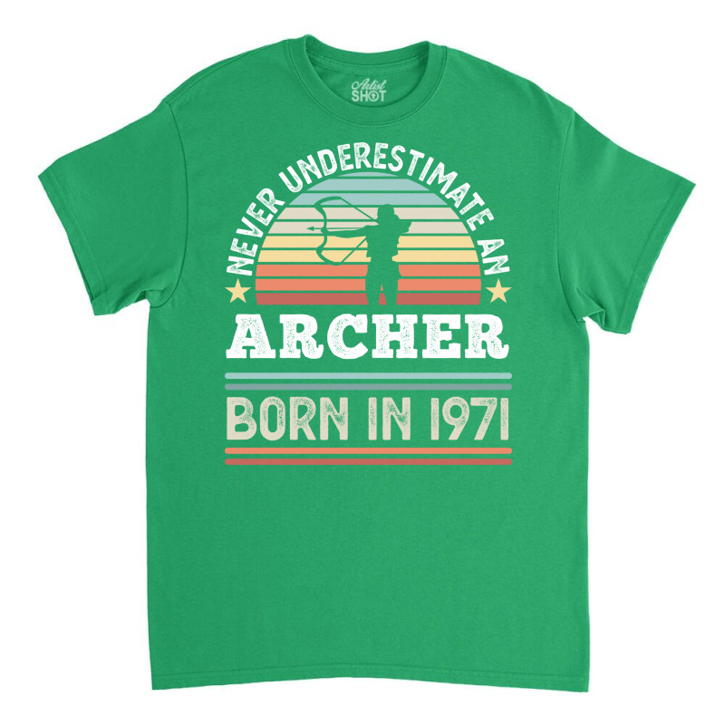 Archer Born 1971 50th Birthday Archery Gift 80s Classic T-shirt | Artistshot