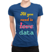 All You Need Is Data   Machine Learning Ladies Fitted T-shirt | Artistshot