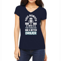 Robotics Engineering Humanoid Robots Funny Robotics Pun (2) Women's V-neck T-shirt | Artistshot