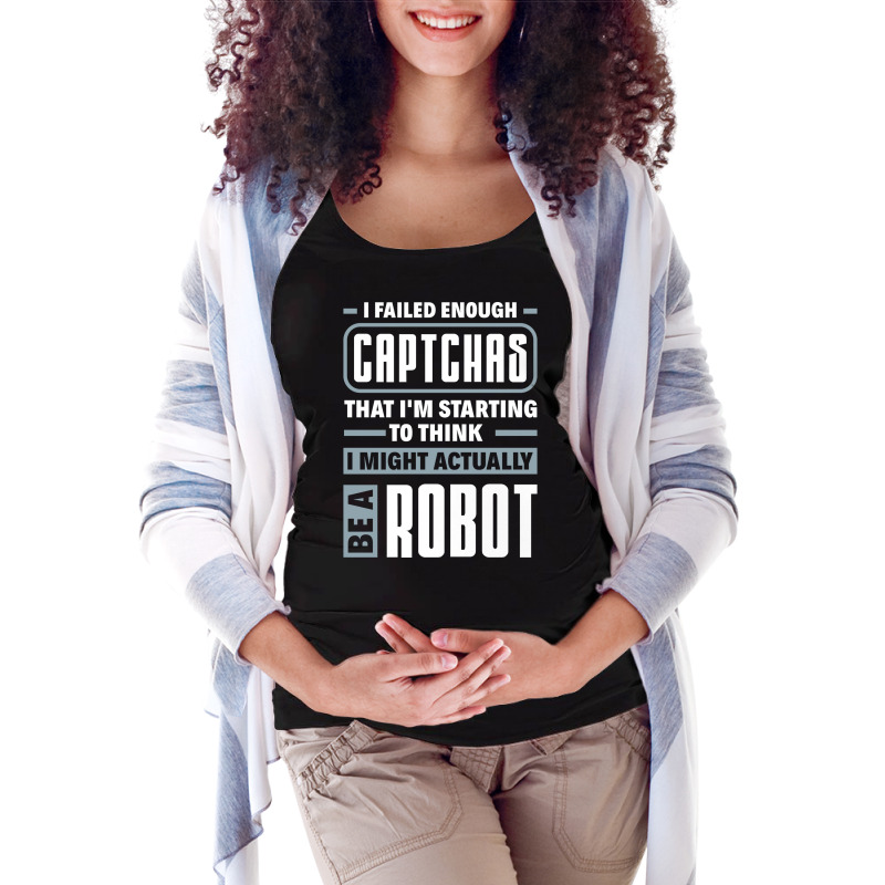 Robotics Engineering For Humanoid Robots Lovers Funny Quote Maternity Scoop Neck T-shirt by chiwentenango | Artistshot