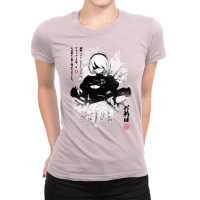 Nierautomata 2b Japan Ink ニーア オートマタ Ladies Fitted T-shirt | Artistshot