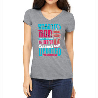 Robotics Engineering Humanoid Robots Funny Robotics Mom (1) Women's V-neck T-shirt | Artistshot