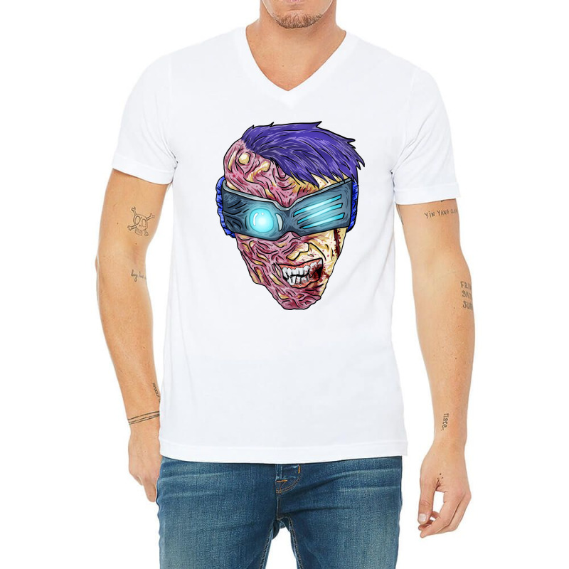 Cyborg Monster V-neck Tee | Artistshot