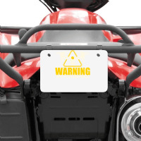 Warning Loves To Talk About Drones Flying Aircraft Robotics Atv License Plate | Artistshot