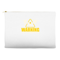 Warning Loves To Talk About Drones Flying Aircraft Robotics Accessory Pouches | Artistshot