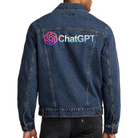 Chatgpt Artificial Intelligence Ai Computer Tech Men Denim Jacket | Artistshot