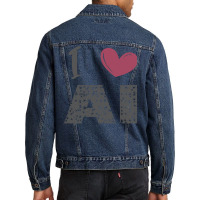 I Love Ai (4) Men Denim Jacket | Artistshot