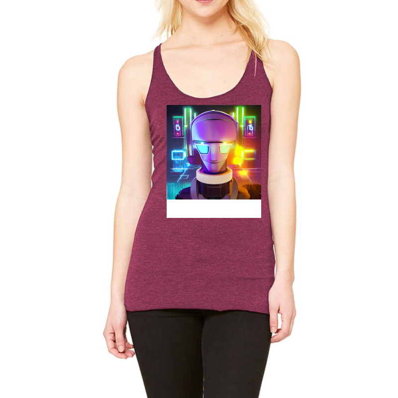 Techno Ai Racerback Tank by subbahkakonaa | Artistshot