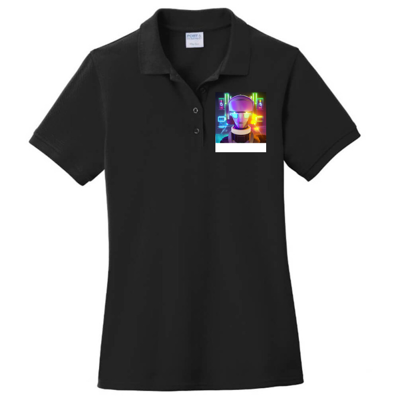 Techno Ai Ladies Polo Shirt by subbahkakonaa | Artistshot