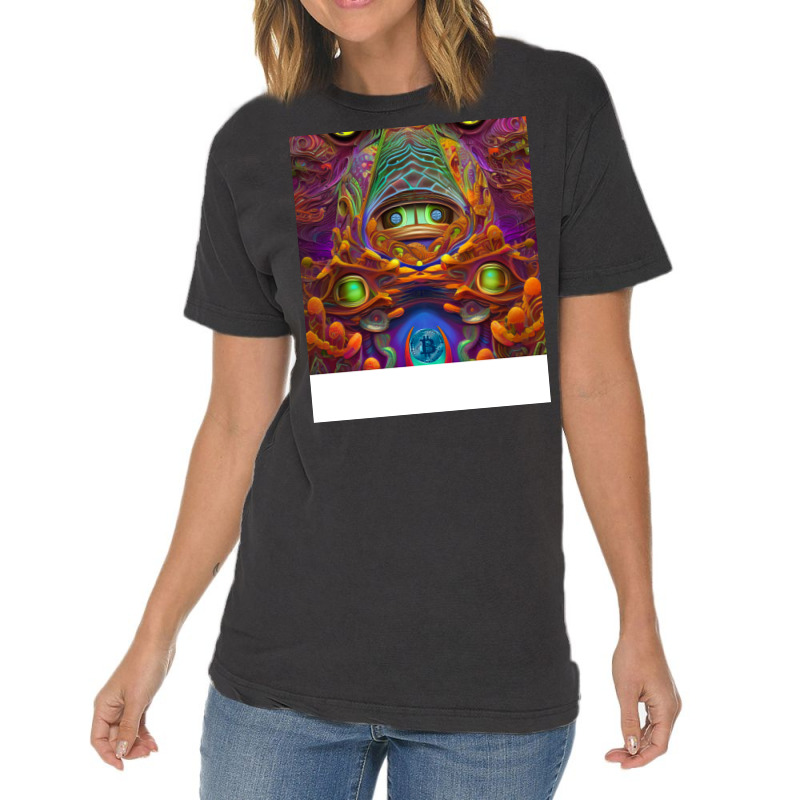 Artificial Intelligence Art Bitcoin Crypto Nft Art 001 Vintage T-shirt | Artistshot